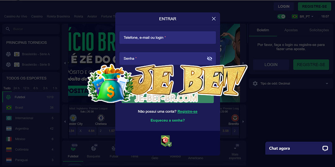 je bet login